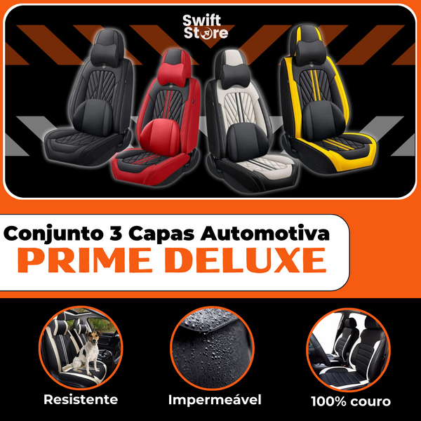 Kit Prime Deluxe de Capas de Banco Automotivas: Luxo e Conforto!