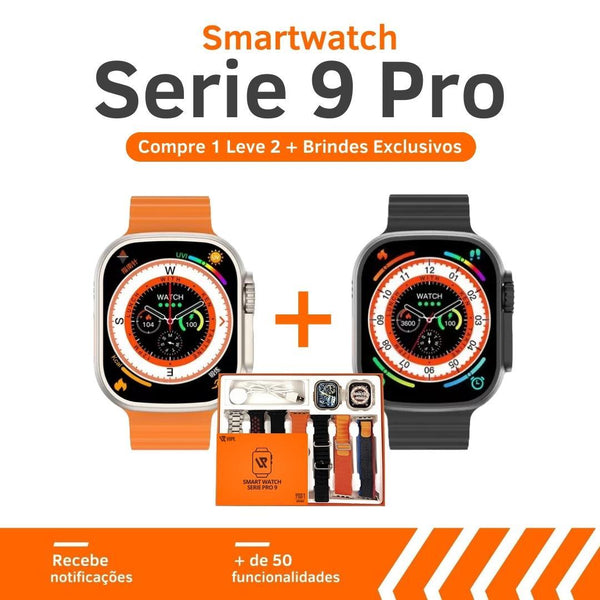 Compre 1 Leve 2 SmartWatch Serie 9 Pro™ [7 Pulseiras + Capa + Película de Brinde]